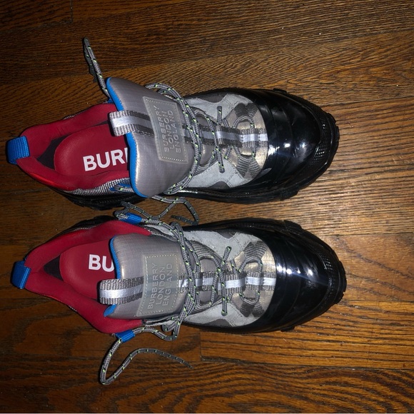 Burberry Shoes - Burberry Black and Gray Sneakers